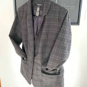 89th and Madison jacket/Blazer. Navy/grey/black. Size L.